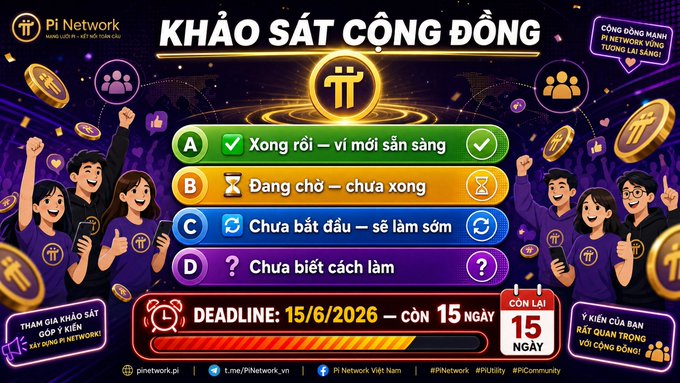 The image features a poster for an event, with people standing around and giving thumbs up. The poster includes text written in Vietnamese that translates to "Khoa sat câng dong", which means "the deadline". This indicates that there is a specific date or time frame associated with the event. The poster also contains images of coins, suggesting that it might be related to a coin-related activity or competition.