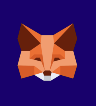 A low-poly geometric illustration of a fox's face in shades of orange and brown on a dark purple background, symbolizing the MetaMask fox logo, accompanies a post warning that MetaMask was nearly compromised by a North Korean developer who contributed to its core code for nearly a month before access was revoked.