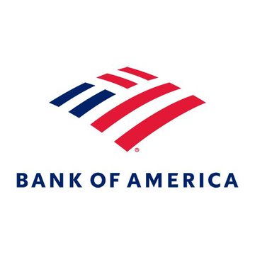 The image shows the Bank of America logo, featuring its signature red and blue flag emblem above the "BANK OF AMERICA" text. This logo represents the company mentioned in the post as America's second-largest bank that is now building a global crypto leadership team to expand into digital assets.