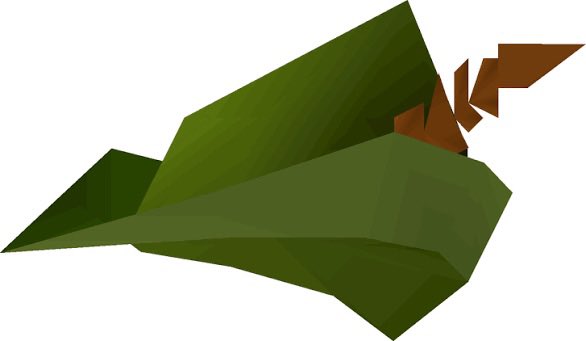 A low-poly 3D render of a green leaf with brown, pixelated fragments breaking off its edge, symbolizing a fractured or wilting leaf. The image appears to be a stylized visual metaphor, though it has no direct text or connection to the ticker $VLAD or Vlad Tenev mentioned in the post.