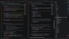 A screenshot of a code editor displaying programming code with syntax highlighting on a dark theme.
