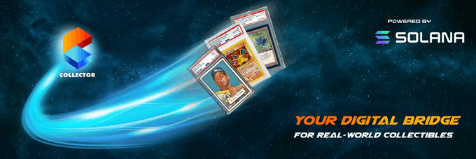 The image features a collection of baseball cards, including players like Babe Ruth and Jackie Robinson, which are flying through space with a blue background. The text "LET IT RIP CARDS" is written below this scene, suggesting that these cards have been recently purchased or are being sold for real-world collectors.

The post also mentions the term "SOLANA", possibly referring to a specific store or platform where the cards were bought or sold.