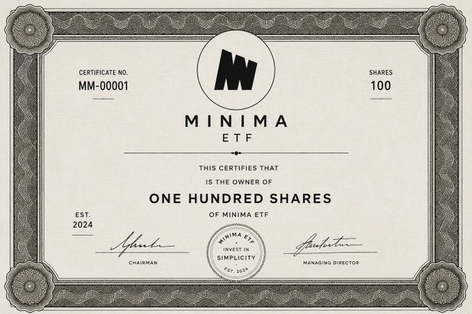 The image features a certificate that reads "Minima EFT". The certificate has been awarded to the company for reaching their fundraising target of £120k+ ahead of schedule, which demonstrates confidence in their vision and execution. This achievement also signifies the company's belief in what they are building with Minima, as it is clear from the image that the company is focused on creating a lightweight, embedded blockchain infrastructure designed for efficient edge computing.