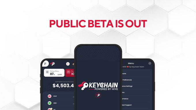 "Public beta is out! The future of Keychain just launched today. Check out our Multichain Wallet that's now available for testing, @hiveblocks @ethereum @avax @base Manage tokens, NFTs, transaction history, Swaps, contacts and more... all in one place."