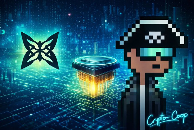 The image features a man wearing a pirate hat and glasses standing next to a computer chip with a butterfly design, surrounded by blue lights that create an immersive digital environment. The caption above the image reads "@quipnetwork Quantum computing may still feel far away, but infrastructure takes time to build." This suggests that while the man is enjoying the moment in front of the computer chip and the butterfly-themed lights, he might be thinking about the future advancements in technology or the potential impact on his work.