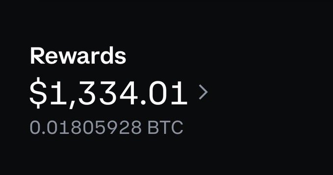 The image shows a screenshot of an email conversation between two individuals, who are discussing something related to Bitcoin. The message suggests that one of them has a wealth of knowledge about Bitcoin and is sharing this information with their friend or partner. The message reads, "Just your friendly reminder that the @coinbase card is elite and nothing else comes close..." The context indicates that they are likely talking about Bitcoin as it might be an important topic for one of them.