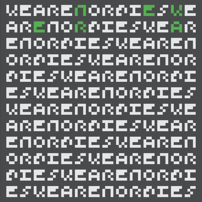 The image features a black background with white text that reads "Welcome to new era of NFTs". This phrase is surrounded by small square blocks, creating an interesting visual effect. The text appears to be in a blocky font style, which adds to its distinct appearance.