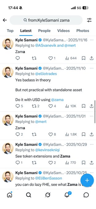 The image shows a phone screen displaying multiple posts from social media networks such as Twitter, Instagram, and Facebook. The main focus of these posts seems to be an account by the person named Kyle Samani, which is being viewed on multiple platforms. On his most recent post, he has received several likes, and one message reads: "Do with USD using Zama". The reason for this restriction could be due to a disagreement in opinion or controversial content. It is possible that Samani will have to remove the post and re-post it if he wishes to maintain a positive online presence on these platforms.