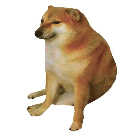 A taxidermy figure of a Shiba Inu dog sitting upright, with a curled tail and tan/cream colored fur, displayed against a white background.