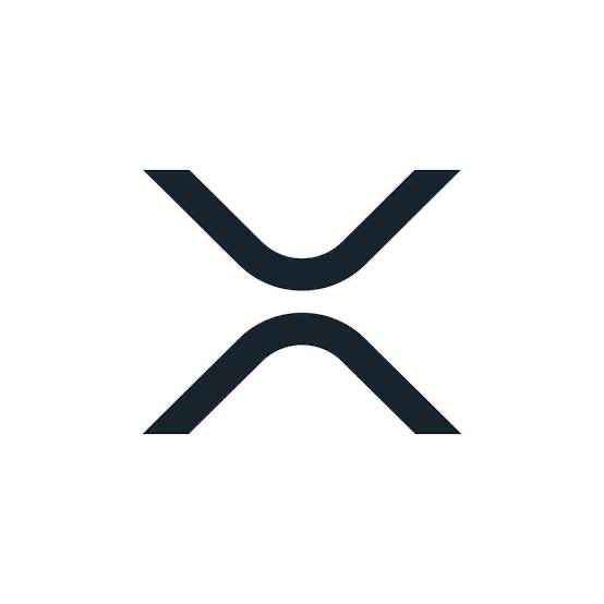 The image displays the stylized "X" logo of XRP, the cryptocurrency, which relates to the post about surging XRP futures activity and increased price volatility.