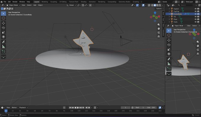 A Blender 3D software interface showing a low-poly model of a character named CrashBody in edit mode, with the model positioned on a circular plane.