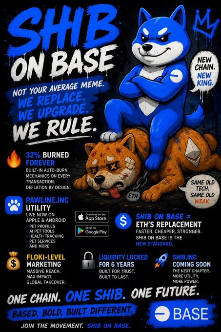 The image features a blue Shiba Inu dog wearing human-like clothes, which represents the character in the cryptocurrency trading advertisement. The poster promotes the idea of exchanging Bitcoin for Shiba Inu tokens. The phrase "not your average meme" suggests that this is an unusual and eye-catching concept to attract attention. Additionally, there's a chart on the poster showing how much money has been made from these cryptocurrency trades, showcasing the potential profitability of the idea presented in the post.