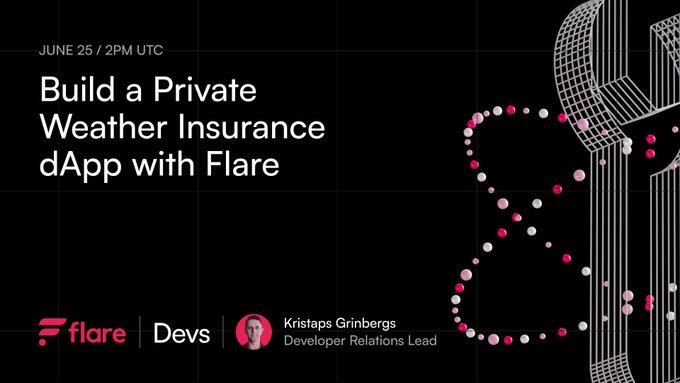 "Build a Private Weather Insurance dApp with Flare."