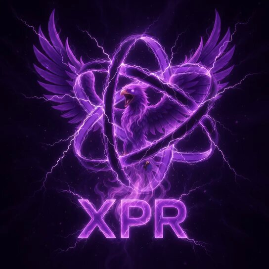 The image features a purple bird with wings spread wide, surrounded by lightning bolts that are glowing purple. The bird appears to be flying through a dark sky filled with purple lightning bolts. In the bottom right corner of the image, there's text that reads "XPR". This suggests that the image is related to an event or promotion involving the Phoenix Rising, a mythical creature often depicted as a phoenix rising from the ashes. The phrase "The Chosen One" could be a reference to the Phoenix Rising's status as a chosen one in Greek mythology.