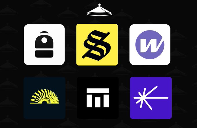 The image displays a 2x3 grid of six cryptocurrency app icons (Backpack, Wormhole, Relay, Mayan, and others) beneath a hanger symbol, visually representing the various bridges and platforms mentioned in the post for transferring tokens from other chains into Solana.