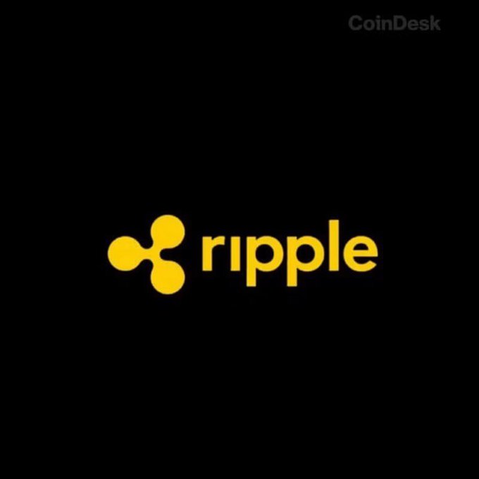 The image displays the yellow Ripple logo on a black background, with "CoinDesk" watermark in the upper right corner, visually accompanying news of Ripple's $275 million capital raise to expand its institutional prime brokerage services.