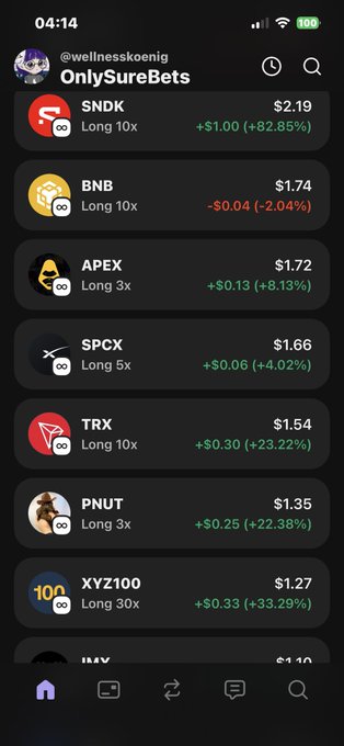 The image shows an iPhone screen displaying information about various crypto coins, such as Xyzbull and TRX, along with their current values. There are several icons representing different types of coins and a chat bubble indicating a conversation related to the displayed content. The image also includes a screenshot of a message from Sam Altman, which reads "Sam Altman coin is hard and pnut up what a". This text provides context about the displayed information on the phone screen.