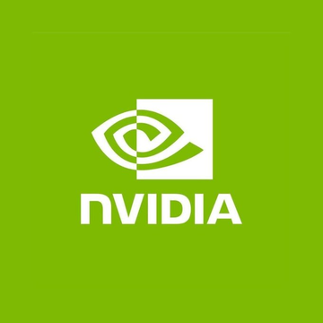 The image features a green background with white text that reads "Nvidia". The text is positioned at the top of the frame, making it the main focus of the image. Below this, there's a smaller square containing the word "NVDA" written in white letters. This square is located directly below the main text and is slightly to the right of it. The overall layout of the image suggests that it might be related to the post about @Nvidia launching Halos for Robotics or another topic involving the company.