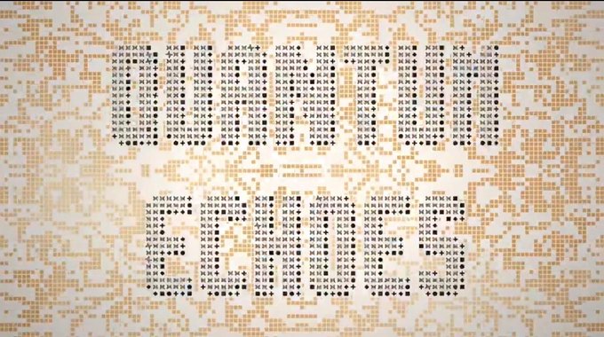 Pixelated text art spelling out 'NICE DICK' in a tan and brown color scheme.