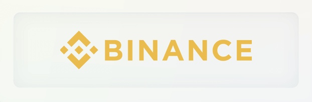 The Binance cryptocurrency exchange logo featuring the geometric symbol and 'BINANCE' text in gold.