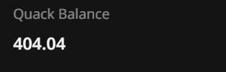 The image is a screenshot of a Twitter feed, specifically an account named "@wallchain" with the post titled "Quack Balance" written above them. The main content of this post involves reaching 400 quacks, which symbolizes 100 steps towards achieving their goal. This demonstrates that consistent and focused efforts eventually lead to tangible progress.
