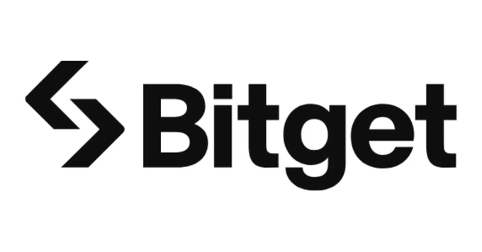 The image shows the Bitget logo, featuring a stylized angular "B" icon next to the bold black wordmark "Bitget." It represents the cryptocurrency exchange that is announcing its phased resumption of withdrawals following the major hack.