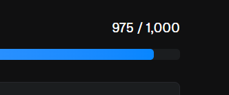 A progress bar nearly full at 975 of 1,000, visually illustrating the "25 $BEER Free Mints left" message as only a small portion of the bar remains empty.