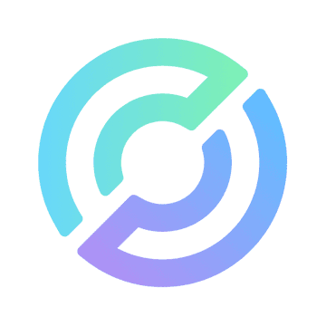 A stylized, gradient-colored circular logo in teal, green, and purple tones, featuring an abstract design resembling interconnected letters or symbols, visually representing an innovative tech or finance brand. The image complements the post about Coinbase's development of an AI-native payments infrastructure using USDC, as the modern, futuristic logo reflects the forward-thinking nature of autonomous, machine-to-machine commerce.