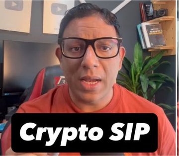A man wearing glasses speaking to the camera with 'Crypto SIP' text overlay at the bottom.