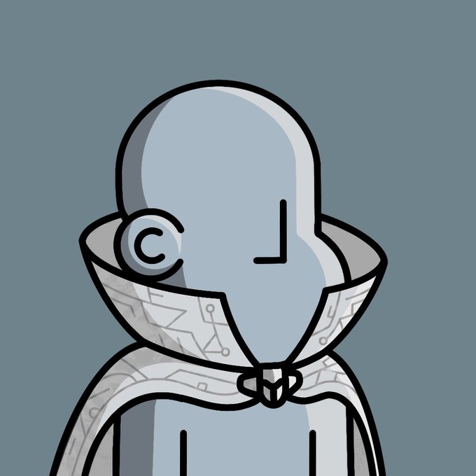 The image features a cartoon character with a large head, wearing a cape or cape-like garment that covers their face. They are also wearing a necktie around their neck, giving them an unusual appearance. The caption "I always feel like a @npconchain" suggests that this character might be associated with the NPC (Non-player characters) concept in video games, where players often take on the role of a character from another world and engage in various activities together.

The image is set against a blue background, which further emphasizes the cartoon character's unique appearance. The caption provides context to the image by connecting it with a popular gaming concept or theme.