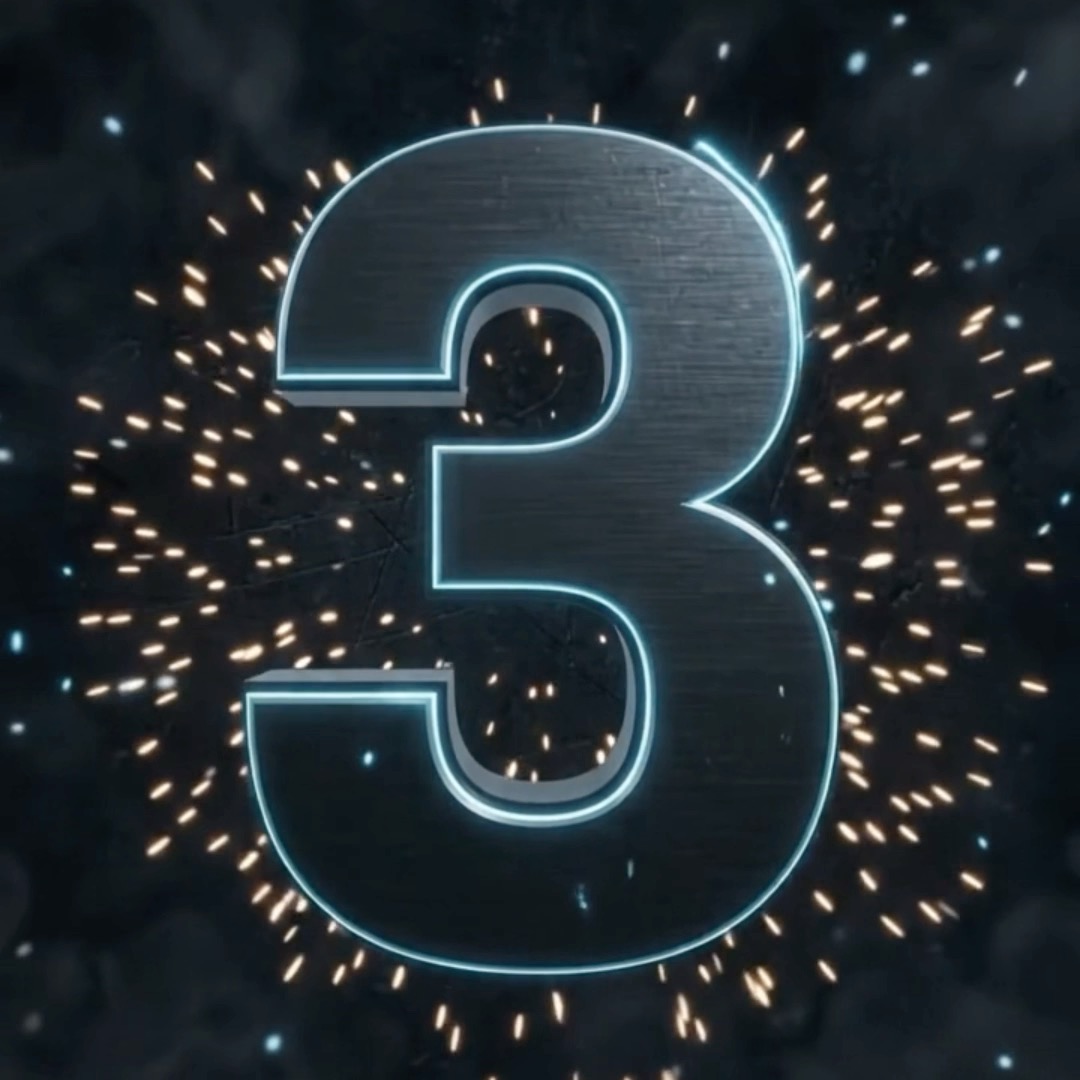 A glowing neon number "3" with sparks bursting against a dark background, likely serving as a countdown teaser for the TIFT 2026 trading competition on Toobit, highlighting the volume threshold (30,000 USDT) needed to qualify for rankings.