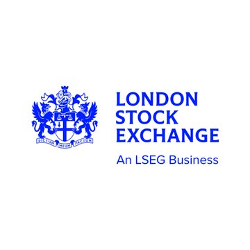 The image displays the London Stock Exchange logo, featuring its blue heraldic crest alongside the text "LONDON STOCK EXCHANGE" and the tagline "An LSEG Business." This branding visually represents the institution mentioned in the announcement about its partnership with Payward (Kraken's owner) to tokenize major UK-listed stocks via the xStocks framework.