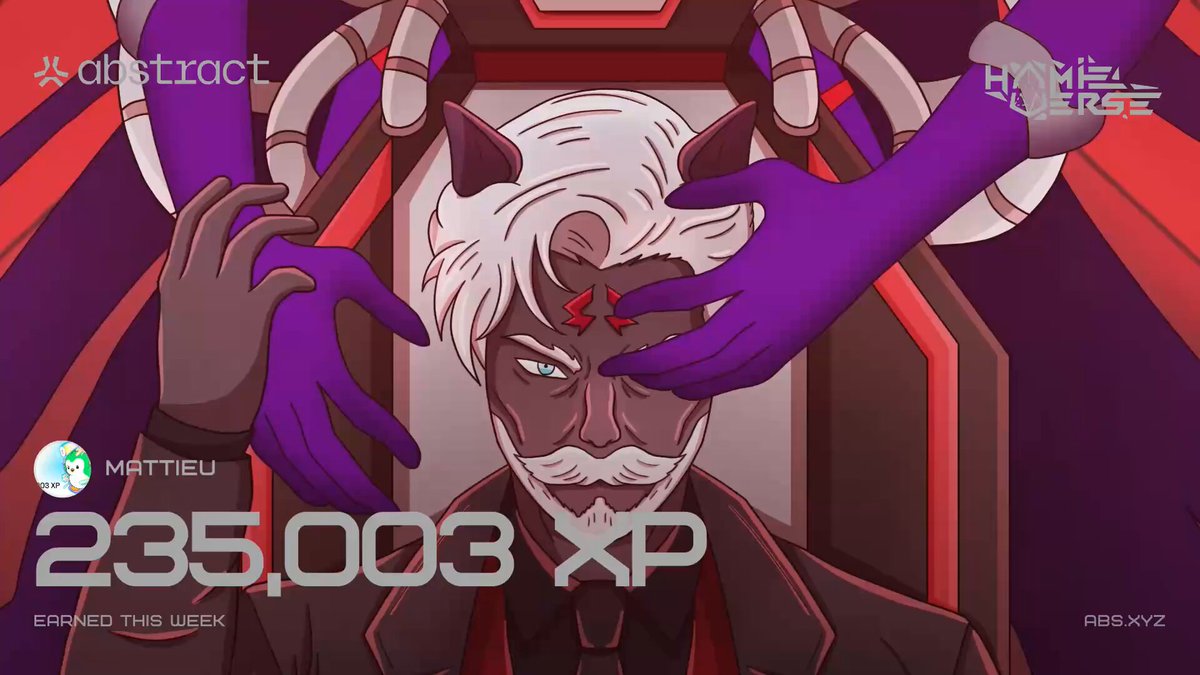 The image features a cartoon character with white hair, wearing a suit and tie, holding hands with another character who has purple gloves. The text "235,003 XP" is written below them, indicating that they have reached the Platinum II Tier of their game. The caption also mentions that this week was the first week of the game's release, which means that the player has been grinding for a little over a month to reach this milestone.
