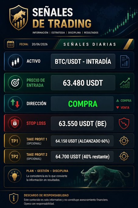 The image features a poster or flyer for trading platforms, specifically Bitcoin and Ethereum. The poster displays various options available for investing in these digital assets, with information about each platform clearly presented. The text "senales de trading" suggests that this is an advertisement promoting these trading platforms. The poster also includes a bull image, which could be related to the cryptocurrency market or simply used as a visual element of the design.