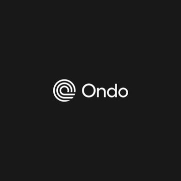 A black screen displaying the white Ondo logo.