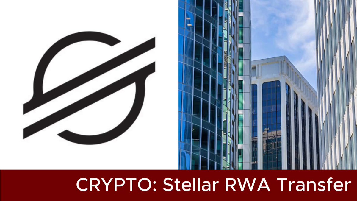 The image features a logo for a company called "Crypto::Stellar RWA Transfer" along with a photo of a building, likely representing their office or headquarters. The text in the image reads "Crypto: Stellar RWA Transfer Volume Surges @StellarOrg records a massive increase in Real World Asset (RWA) transfer volume over the last thirty days. On-chain data provided by @RWAFoundation_ confirms that the Stellar network is experiencing an unprecedented". This suggests that the company has been making significant gains in their RWA transfers, and they are now able to provide more accurate on-chain data about their transactions.