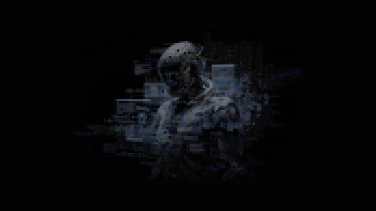 The image features a man with a helmet standing against a black background. The caption of the image reads "$CVNT is live: 2mNVZ6aEjrGwiUVCfz7XGWpiXuWzgBDoznwE579upump The credit layer powering Covenant, the open operating layer for AI agents, is now live on Solana. Covenant sits below the app layer and above the OS layer."