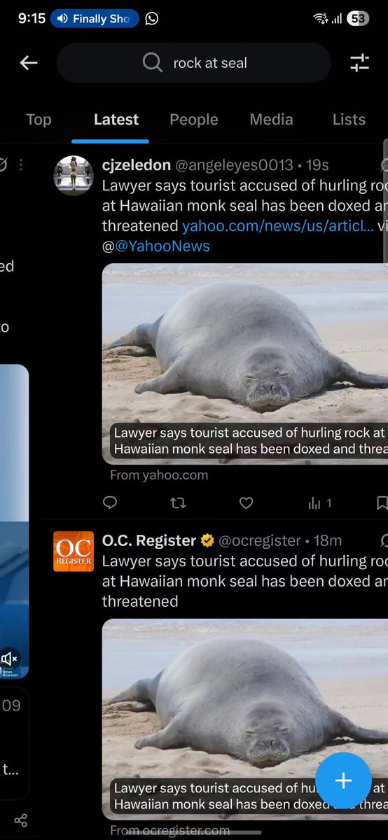 In the image, a person's Twitter feed displays multiple posts related to an elephant that has been deemed "Giga Viral" or " Giga Viral", which refers to an oversized or massive creature. The Twitter post includes several mentions of this elephant, as well as one other unrelated story about a lioness and a group of seals. These posts seem to be garnering significant attention from users on the platform, indicating that they have been posted quite recently. Additionally, there are two separate texts within the feed, adding depth to the content being shared.