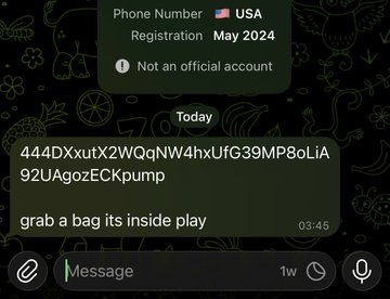 The image shows a text message conversation between two people, with one person typing out a message about a bag they want someone else to buy for them. The other person responds by saying that they would like to grab a bag inside play.