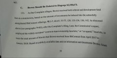The image shows a legal document from the U.S. District Court for the Southern District of New York, identifying "Trevor R. Resouissant" and referencing offenses involving an "unregistered securities offering" in connection with a "crypto-asset securities offering," appearing to relate to the BitConnect saga referenced in the post.