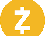 An orange circular cryptocurrency logo featuring a stylized white 'Z' or 'Ɉ' symbol.