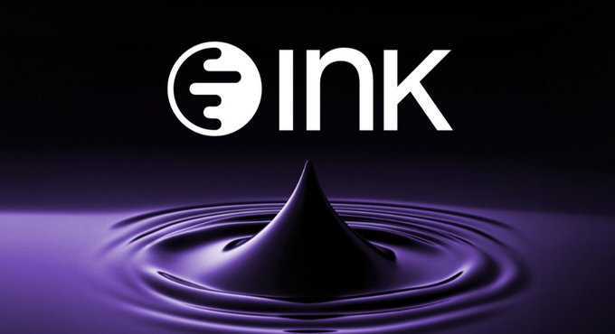 The INK logo is displayed above a swirling purple liquid, visually representing the dynamic expansion of tokenized real-world assets such as Hong Kong-listed assets through INK's xStocks.