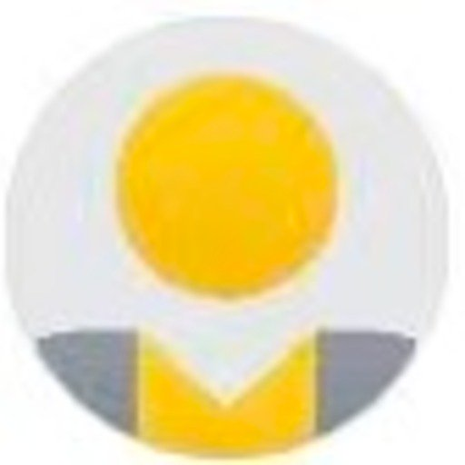 A pixel art representation of a person wearing a yellow shirt and gray pants, possibly an avatar or icon for a gaming character.