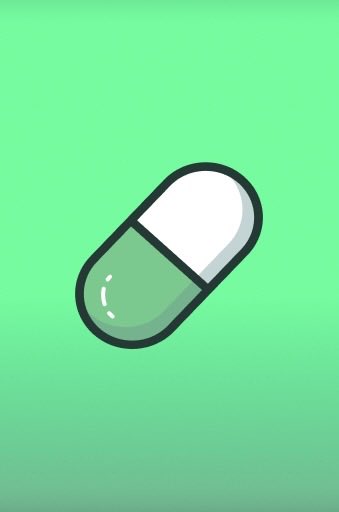 A green and white pill illustration on a mint green background, visually representing the concept of a "deleted account" or removing something. The image symbolizes the disappearance of Wale Swoosh's FOMO account, suggesting he "swallowed" or erased his presence ahead of a PumpFun deal.