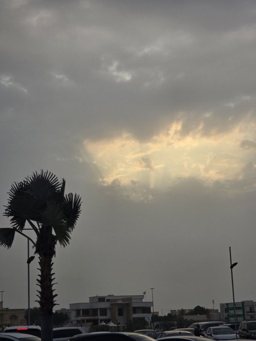 A dramatic, partly cloudy sky looms over a parking lot framed by a silhouetted palm tree and street lamps, evoking the uncertainty and shifting sentiment that drive crypto markets—much like the narratives and community conviction highlighted in the post about $ANSEM. The moody interplay of light and shadow across the clouds visually mirrors the way attention and emotion can eclipse pure fundamentals in moving markets.