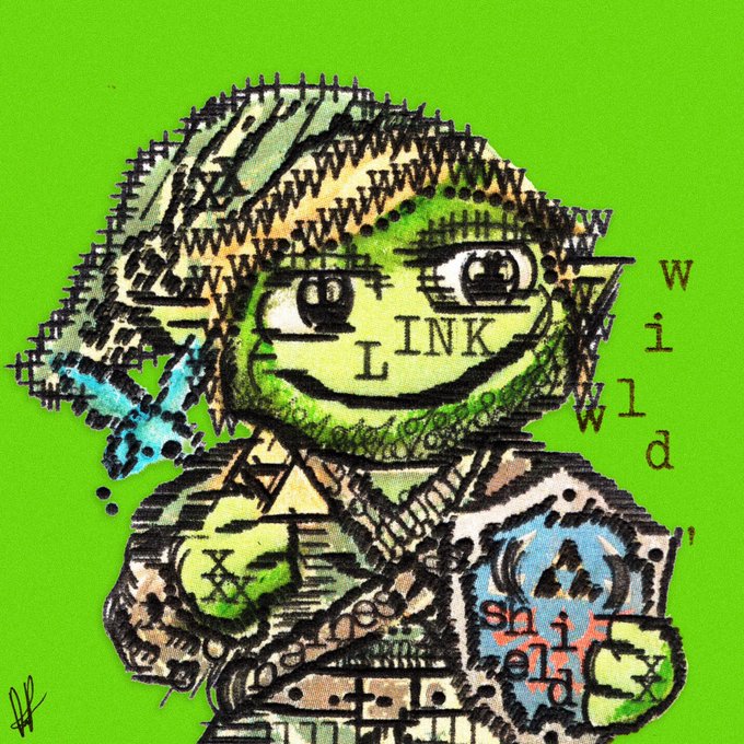 A stylized, scribbled illustration of a character holding a can labeled 'Shed', with the word 'INK' on its face and the word 'wild' written vertically on a bright green background.