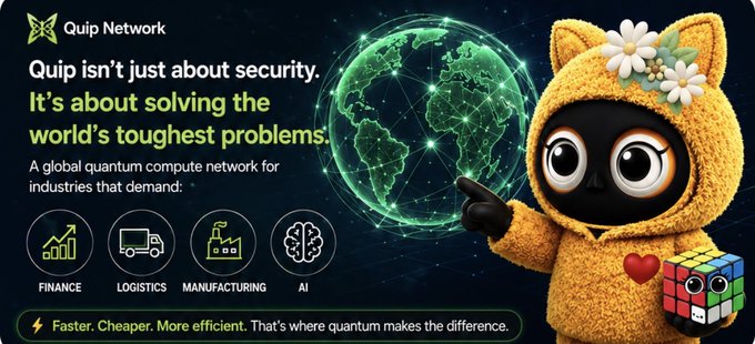 In contrast to traditional networks that scoff at yesterday's technology, Quip Network is working to be the first global quantum computer that supports such industries like AI, manufacturing, logistics, and finance.