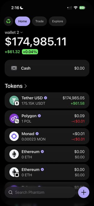 The image shows an iPhone screen displaying various cryptocurrency information, such as a balance of $1,895.11, a list of transactions, and a detailed account of a specific transaction. The post suggests that people can choose how they would use any amount received in Bitcoin, but there is no information on the users' personal preferences or specific ideas for what they want to do with it yet.
