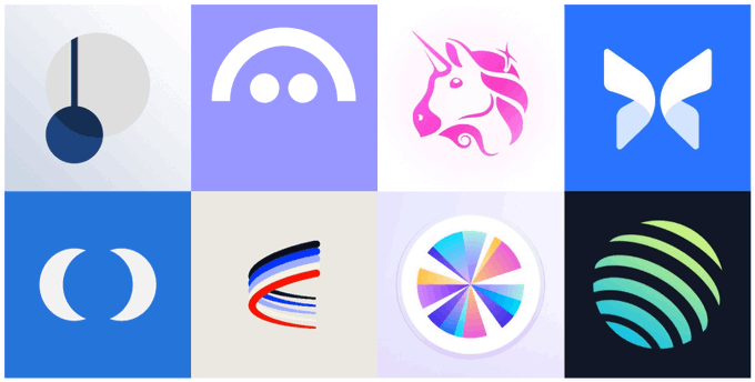 A grid of eight colorful cryptocurrency and DeFi project logos, representing protocols mentioned in the post such as Pendle and other major DeFi platforms. The image visually summarizes the ecosystem of DeFi "giants" the author references as having integrated agentic features into their core engines.