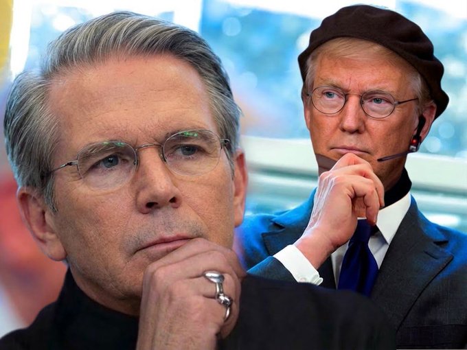 An older man with gray hair and glasses rests his chin on his hand in a contemplative pose, while a smaller inset shows the same man wearing a dark beret and earpiece, evoking the iconic "I have seen the future" meme typically used in crypto and stock trading contexts to suggest bullish insider knowledge. The image pairs with the "$HYPE" caption to imply the poster has insider foresight on the token's potential.